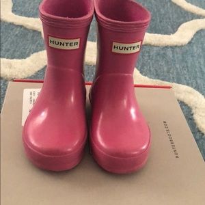 Toddler girls pink Hunter Boots